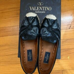 Valentino Garavani Blue Butterfly Espadrilles